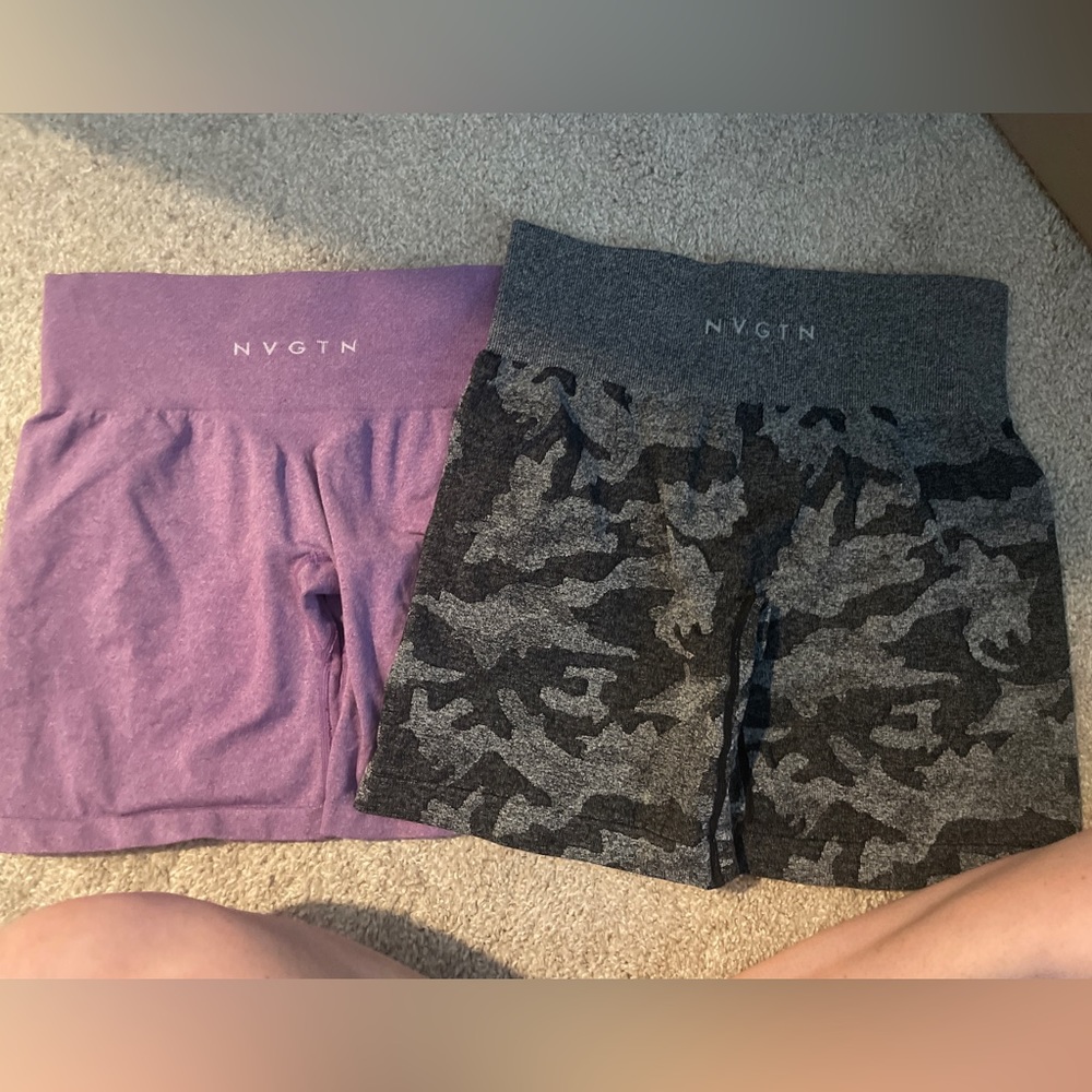 NVGTN Shorts purple and camo